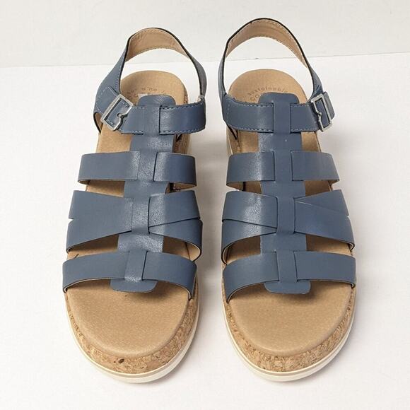 Dr. Scholl's Only You Platform Sandals, Navy, Women's 11 - Picture 3 of 6